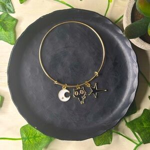 Cute adjustable gold bracelet handmade